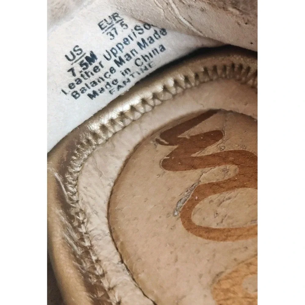 Sam Edelman Loafers Flats 7.5 Fantine Slip On Suede Moc Toe Minimalist Preppy